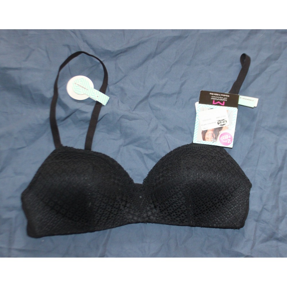 NWT Maidenform Black Wireless T Shirt Bra Size 34A